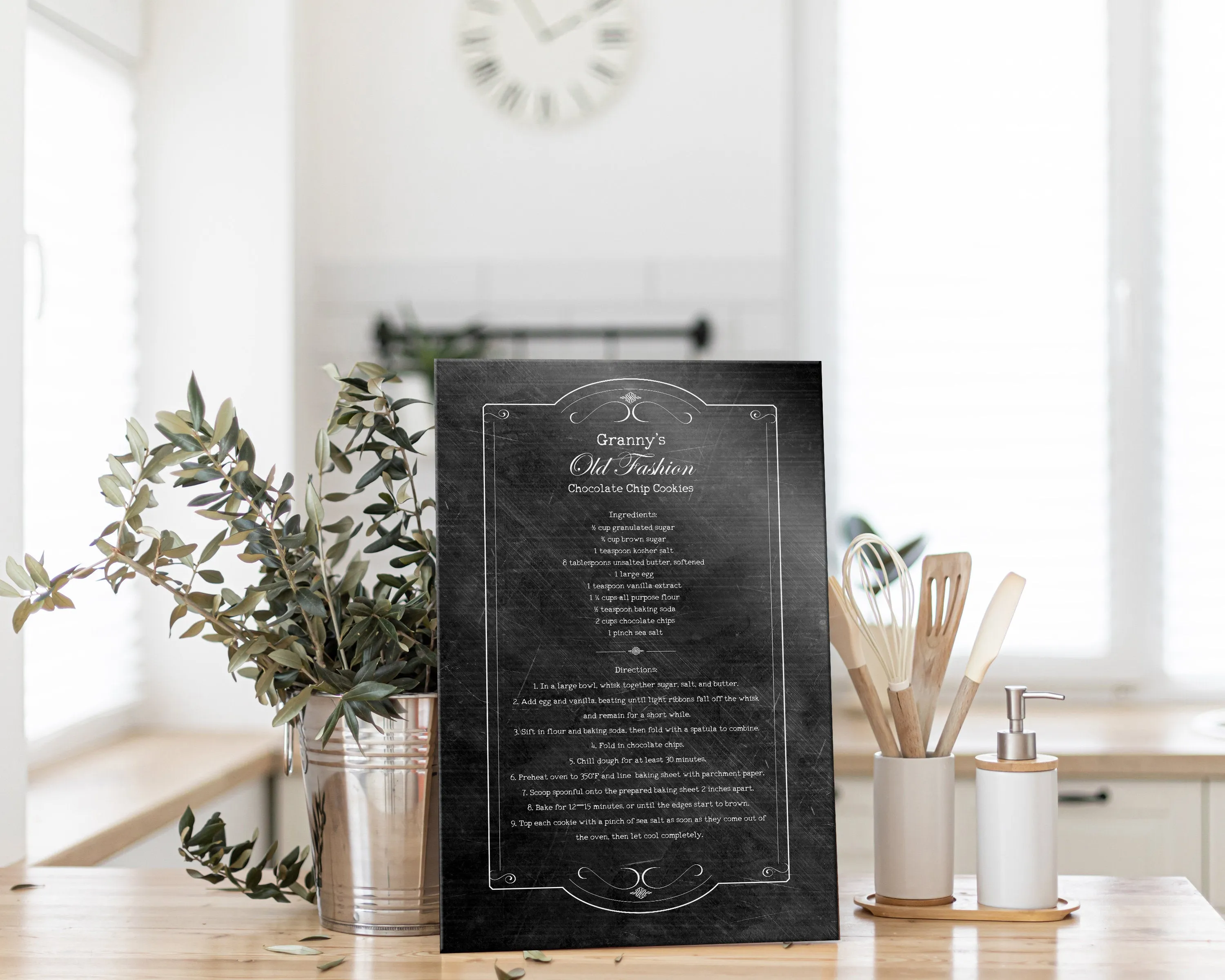 Custom Handwritten Recipe Sign