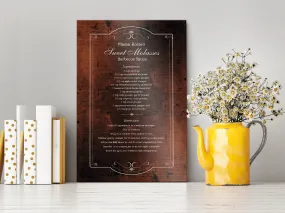Custom Handwritten Recipe Sign