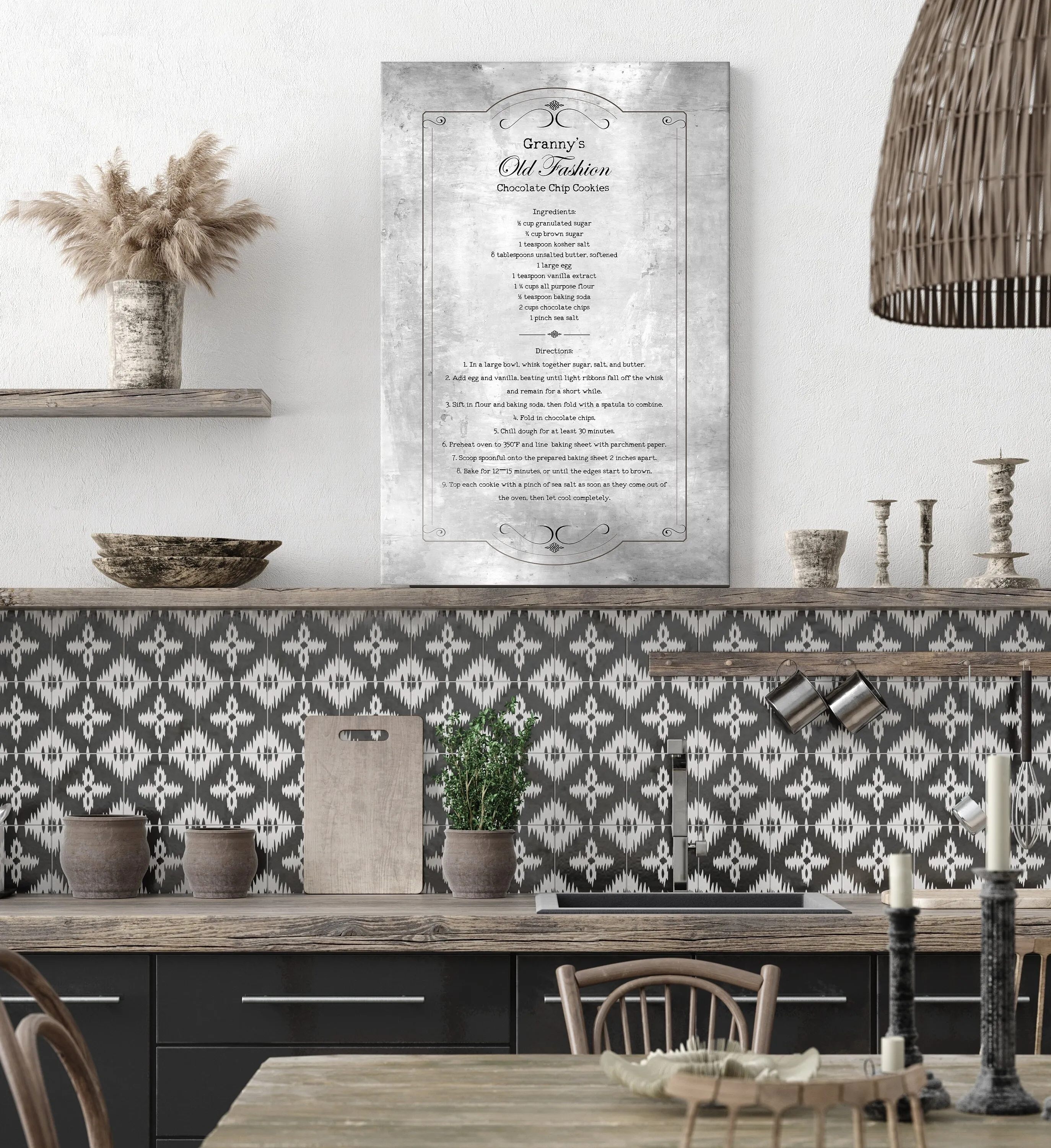 Custom Handwritten Recipe Sign