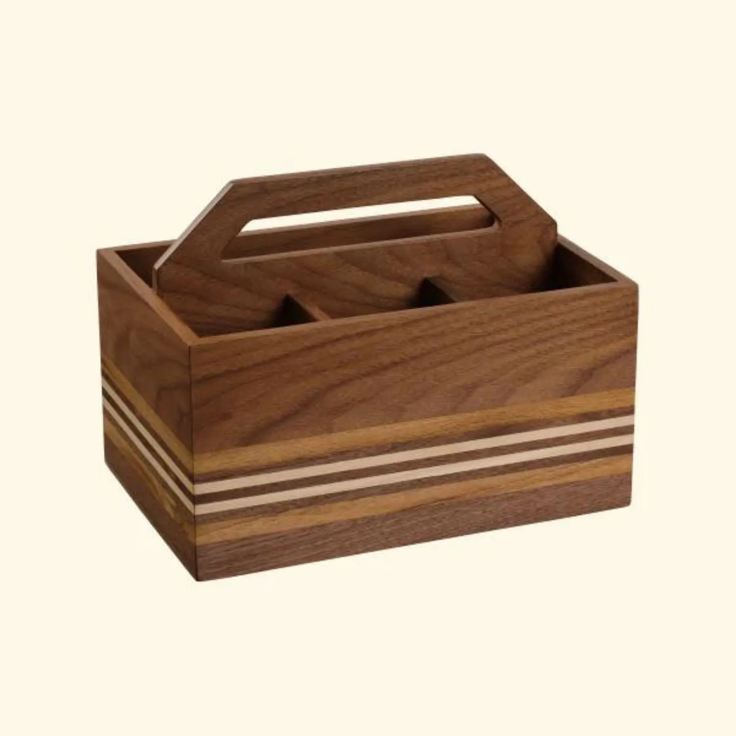 Cutlery Caddy | Multi Purpose | 4 Sections | Ergonomic Handle | Smart Design | 9"