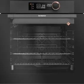 De Dietrich 73L Built-In Electric Pyrolytic Single Oven - Absolute Black | DOP7350A