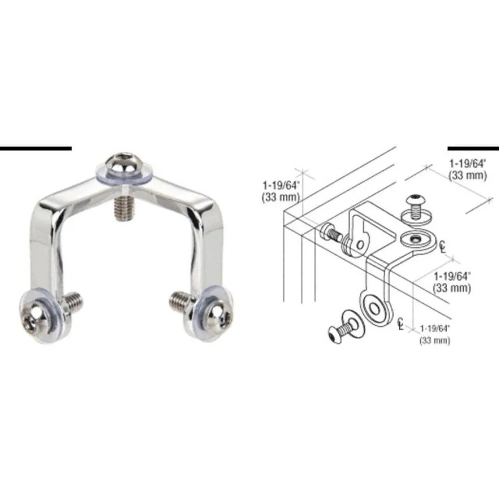 Deluxe 3-Way Glass Corner Connector