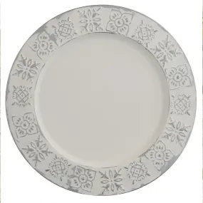 Distressed Tile Charger Plate