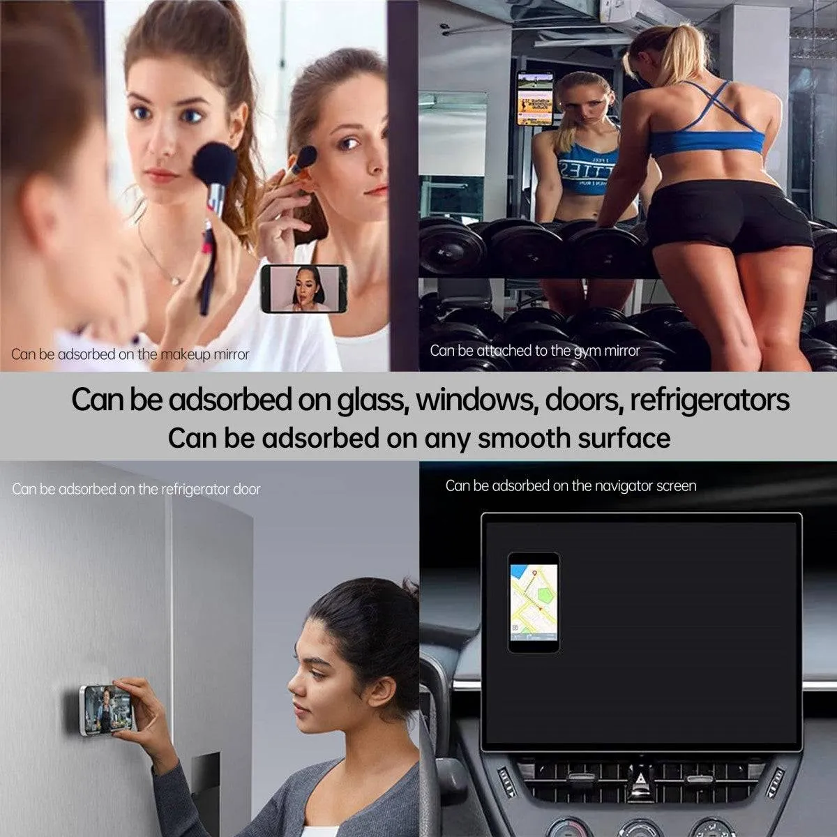 Double-Sided Silicone Suction Cup Phone Holder