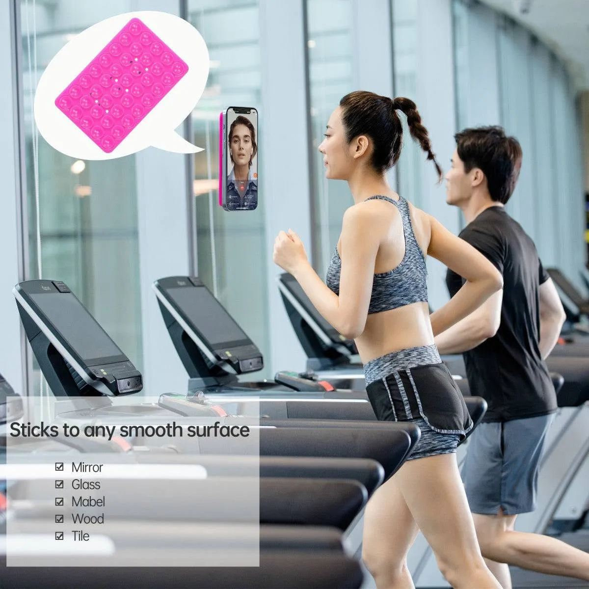 Double-Sided Silicone Suction Cup Phone Holder