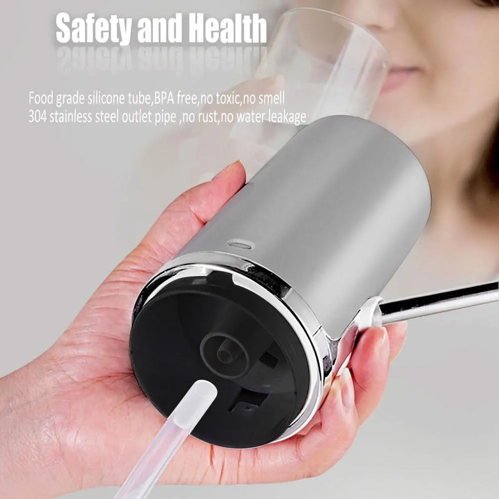 Drinking Water Dispenser for 5 Gallon Bottle, Electric Rechargeable Portable Water Dispenser, Micro USB Charging