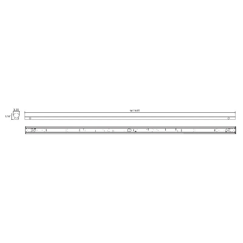 E6SLB 8-ft 65W/75W/90W LED Strip Light with Motion Sensor, CCT Selectable