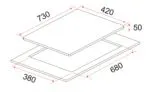 EF HB AV 271 A 70cm Radiant Built-in Ceramic Hob HBAV271A