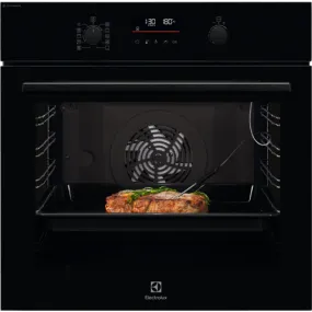 Electrolux 600 SteamBake 72L Built-In Electric Single Oven - Black | EOD6C46K2