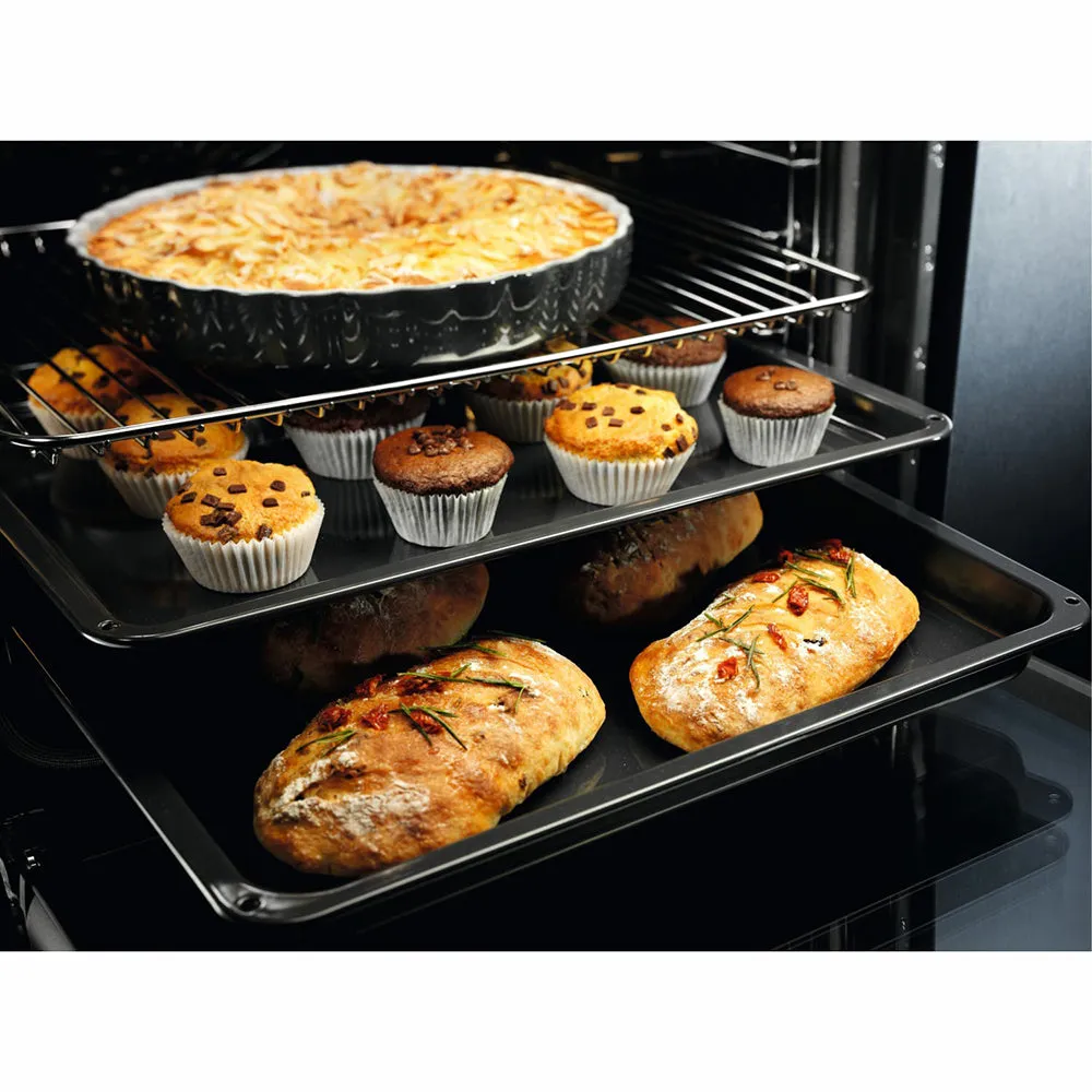 Electrolux 600 SurroundCook 72L Built-In Electric Single Oven - Black | EOF6H46X2