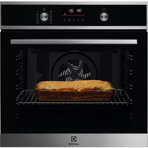 Electrolux 600 SurroundCook 72L Built-In Electric Single Oven - Black | EOF6H46X2