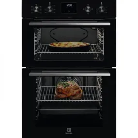 Electrolux 60CM Built-In Electric Double Oven - Black | KDFGE40TK