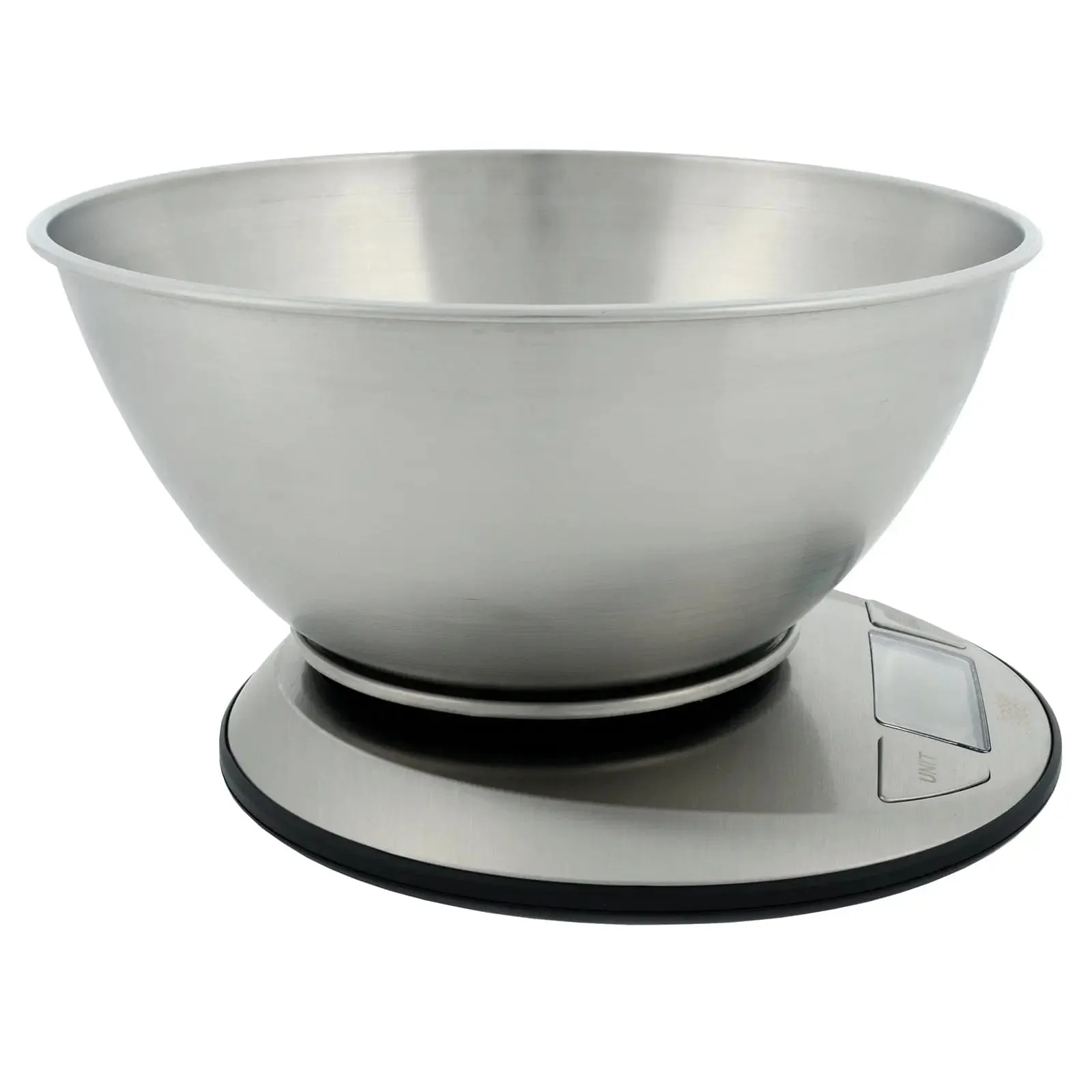 Electronic Kitchen Scales Silver With Stainless Steel Bowl 1.8L