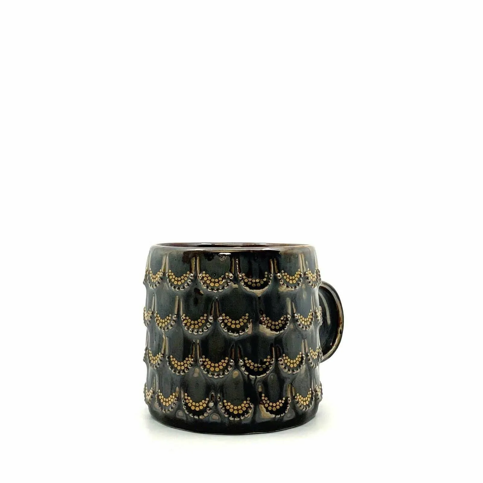 Elegant Starbucks Golden Scales Anniversary Cup - 10 fl oz, Brown/Gold, Ceramic