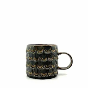 Elegant Starbucks Golden Scales Anniversary Cup - 10 fl oz, Brown/Gold, Ceramic
