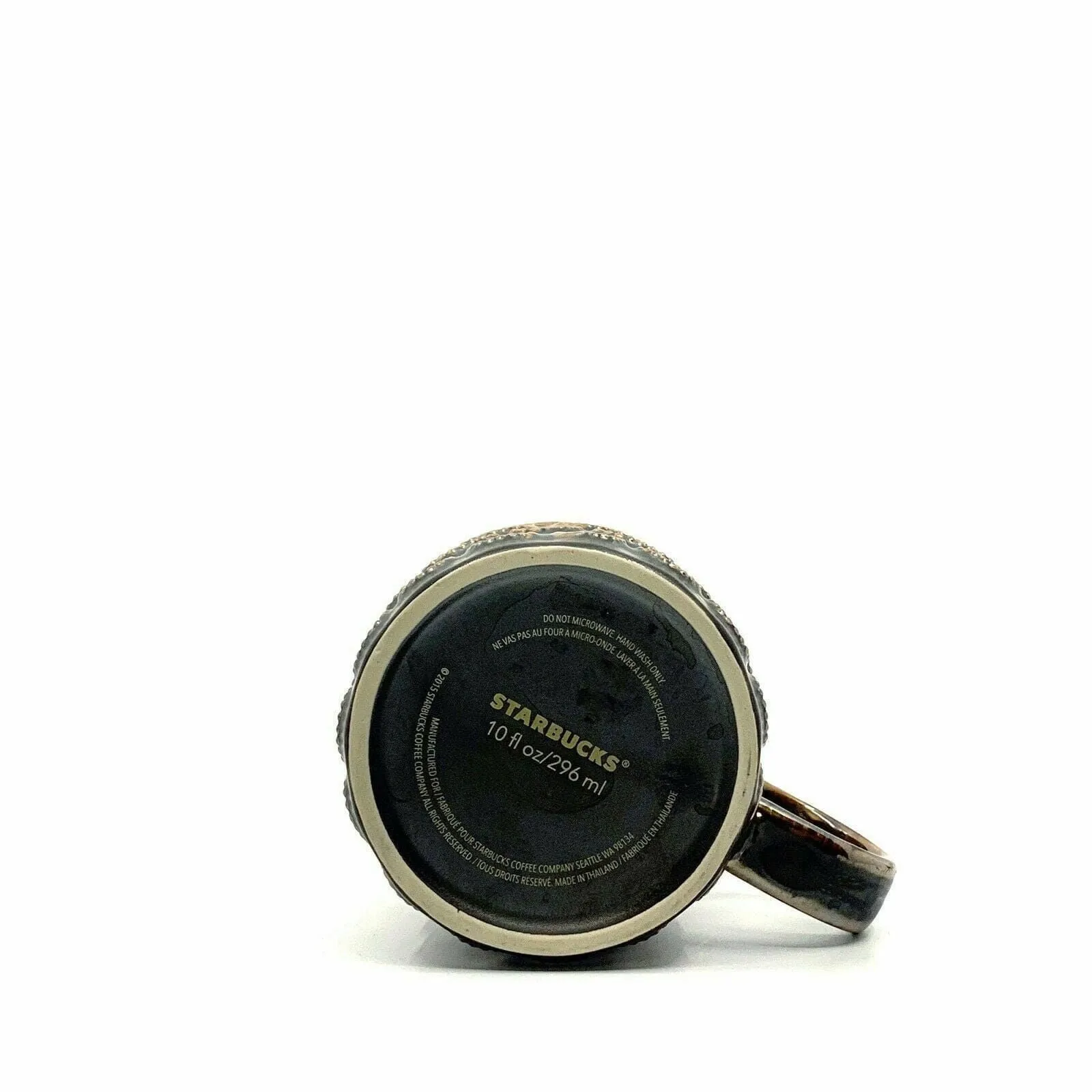 Elegant Starbucks Golden Scales Anniversary Cup - 10 fl oz, Brown/Gold, Ceramic