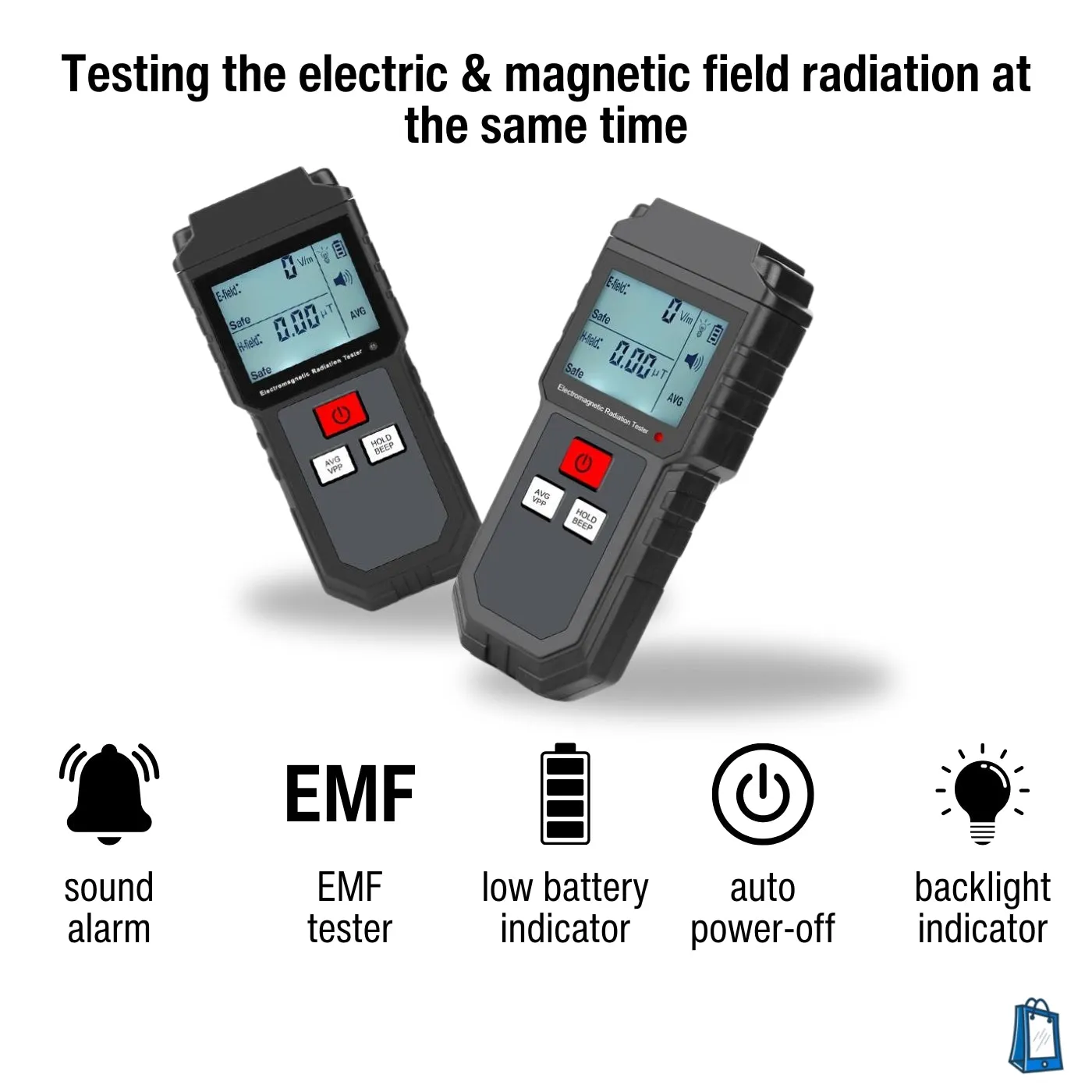 EMF Meter Anti-Radiation Monitor Portable Electromagnetic Tester