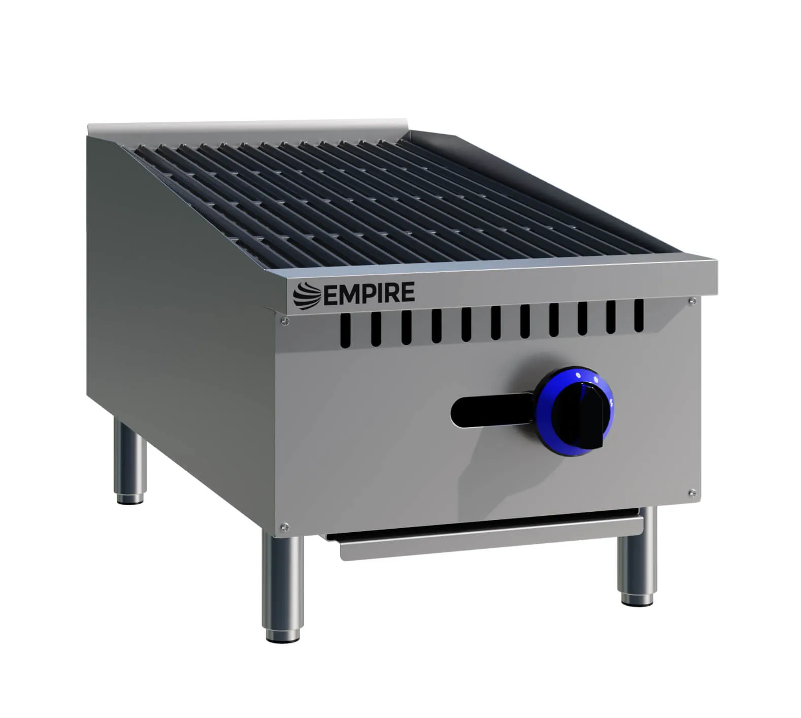 Empire Single Burner Gas Countertop Chargrill Charbroiler 300mm Wide - EMP-RFS-15-R-OZ
