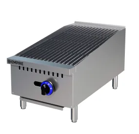 Empire Single Burner Gas Countertop Chargrill Charbroiler 300mm Wide - EMP-RFS-15-R-OZ