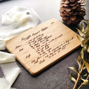 Engraved Recipe Cheese Board