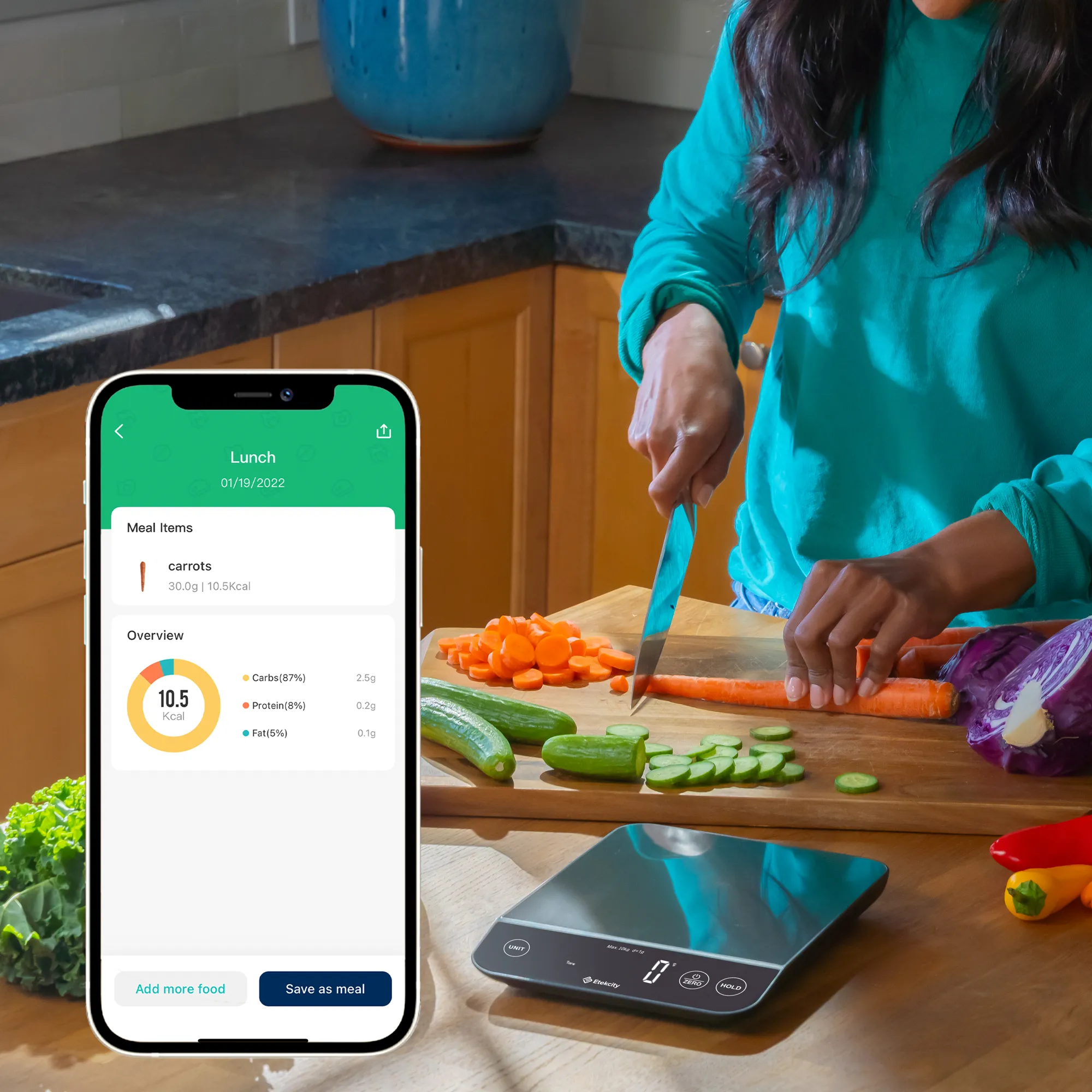 ENS-L221S-SUS Luminary™ Smart Nutrition Scale