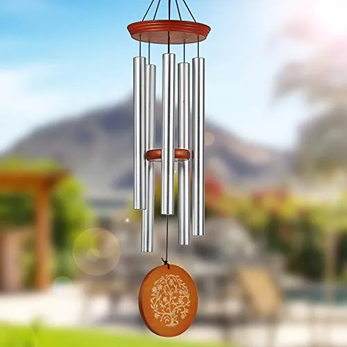 Epartswide Wind Chimes for Outside Deep Tone Memorial Wind Chimes in Memory of A Loved One Tree of Life Gifts for Mother Garden Home Decor (37 Inch )