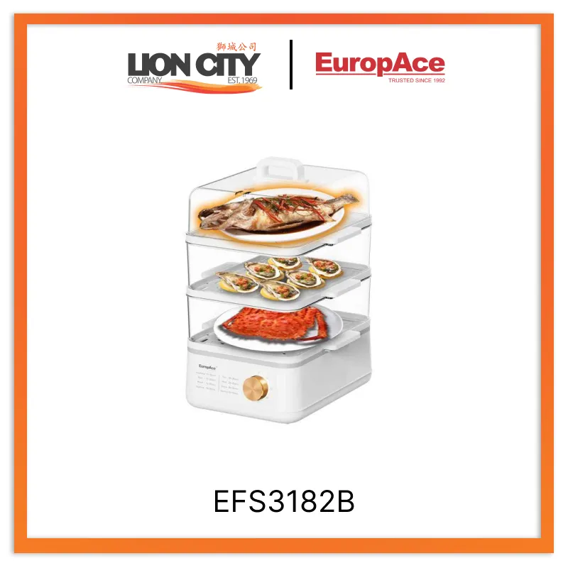 Europace EFS3182B 3-Tier Food Steamer
