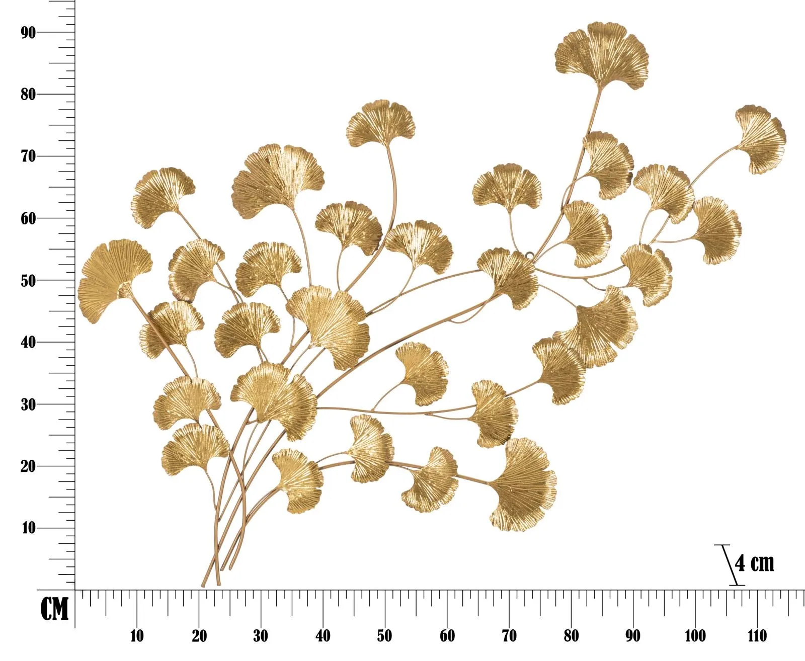 Floating Golden Leaf Wall Decor