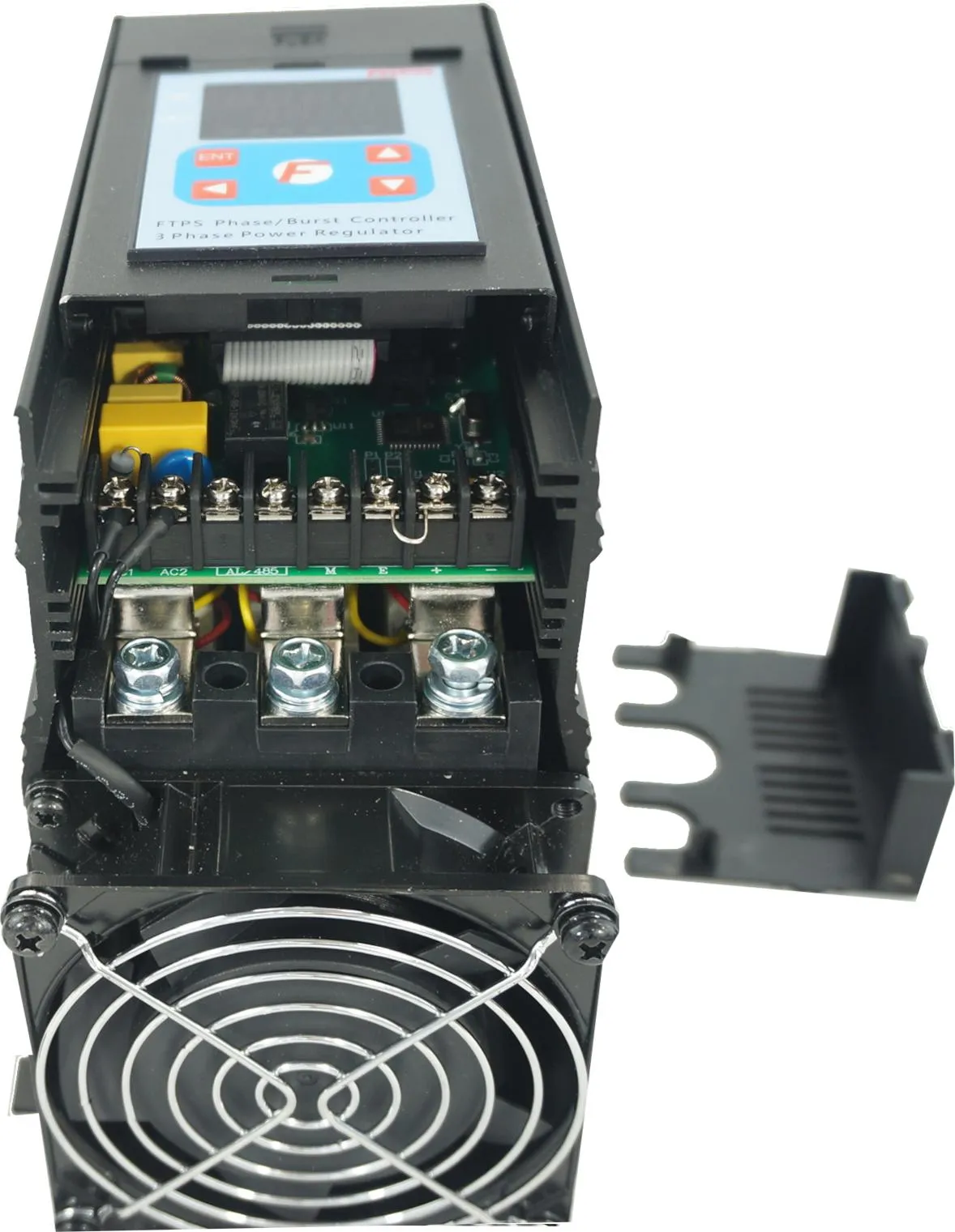 FTPS Series 230VAC 3 Wire (230V L-L, 110V L-N), Low Cost SCR Phase/Burst Controller for HVAC, 3 Phase, 32,40,64,80 Amp Per Phase with In built Fuses