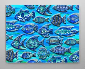 Funky Fish Aluminum Wall Art