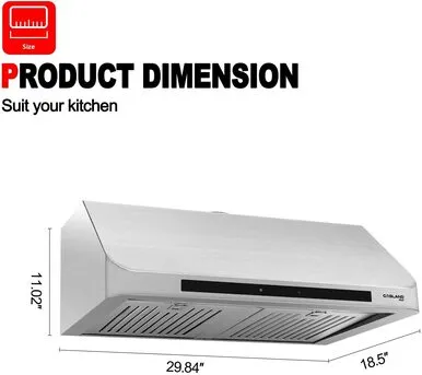 Gasland Chef 30'' Under Cabinet Range Hood - Sensor Touch Control