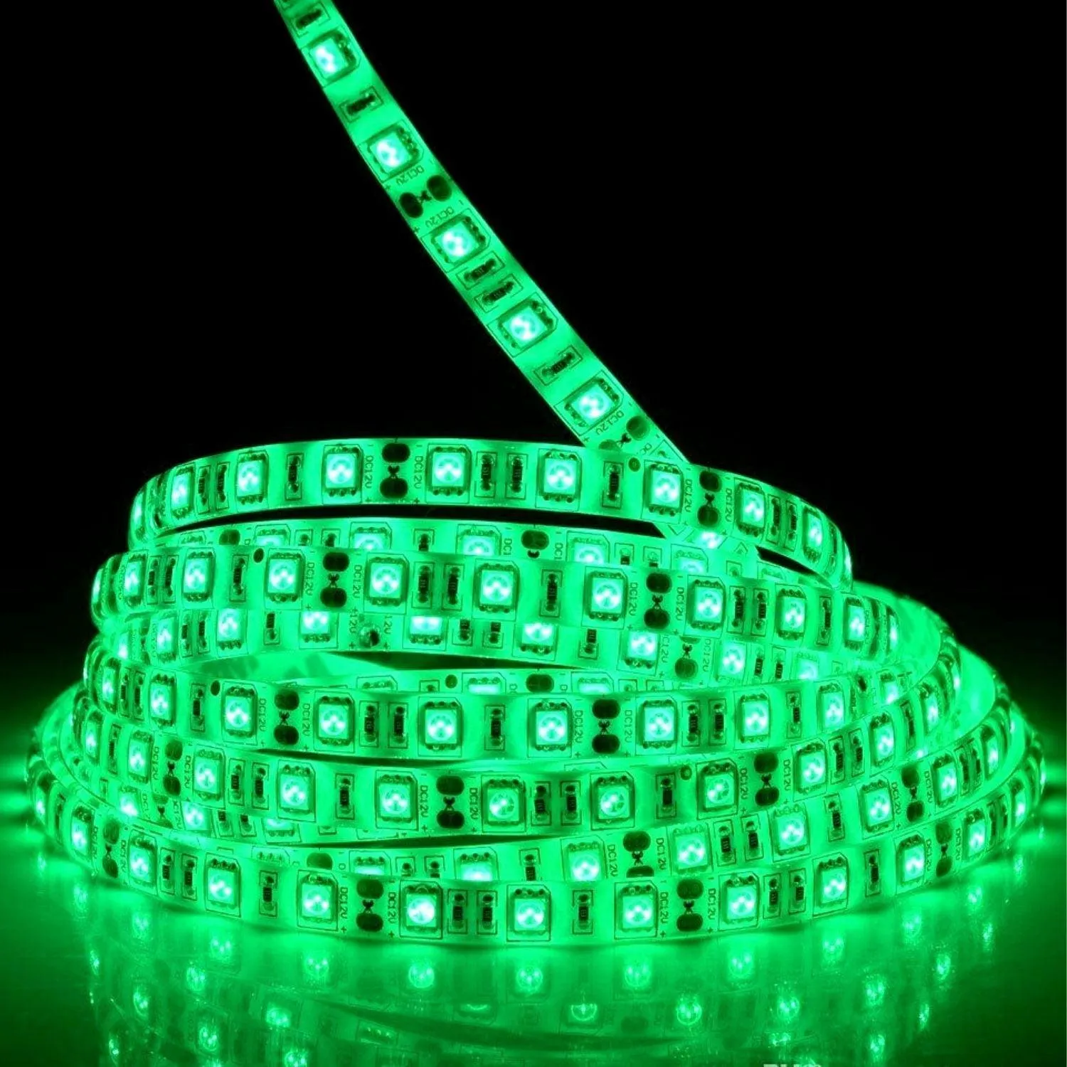 Green LED Strip 12V 5050 IP65 Waterproof 60LED/m 5 metre
