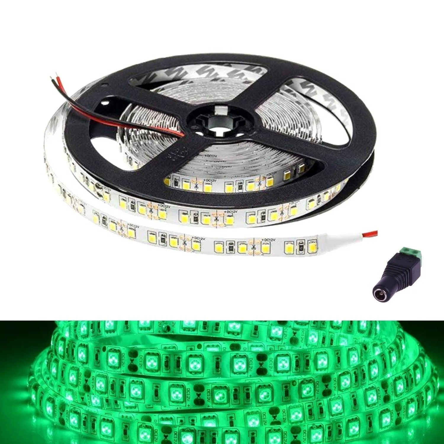 Green LED Strip 12V 5050 IP65 Waterproof 60LED/m 5 metre