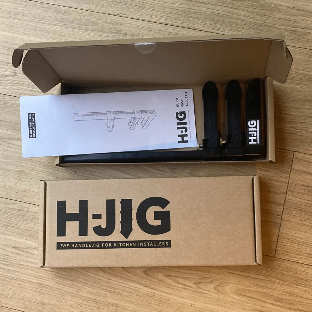 H-JIG Adjustable Kitchen Door Cabinet Handle Drill Template Guide Tool