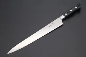 Hattori FH Series Limited Edition Sujihiki (230mm and 300mm, 3 sizes, "Black Space" Corian® Handle)