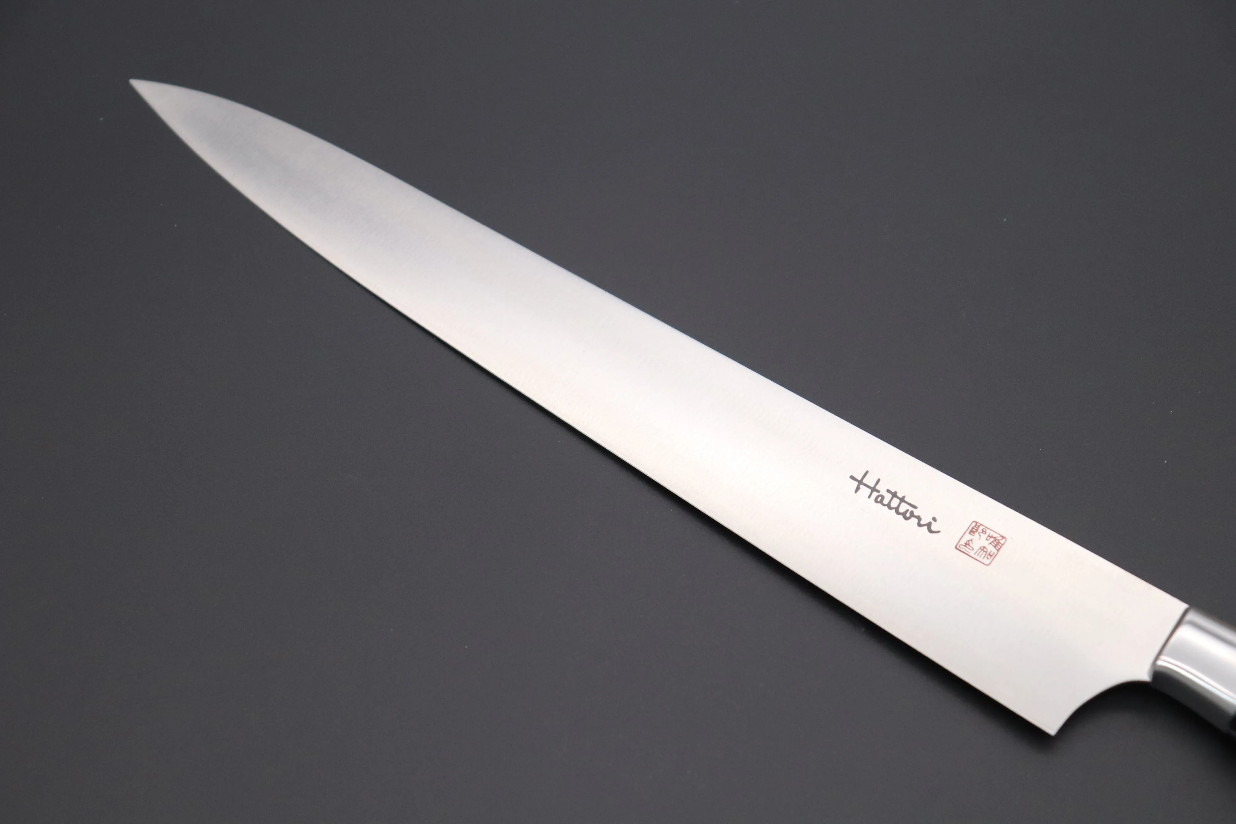 Hattori FH Series Limited Edition Sujihiki (230mm and 300mm, 3 sizes, "Black Space" Corian® Handle)