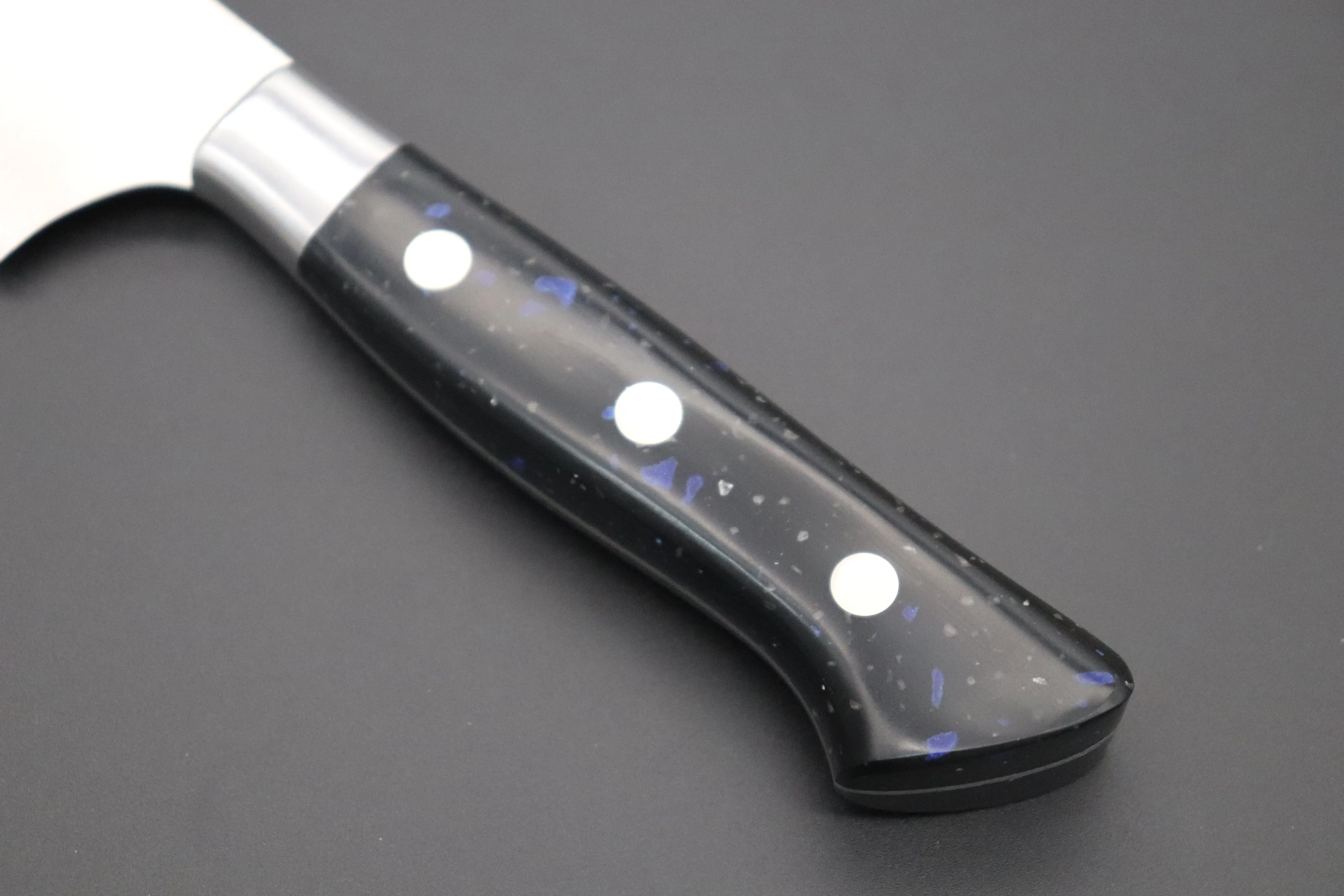 Hattori FH Series Limited Edition Sujihiki (230mm and 300mm, 3 sizes, "Black Space" Corian® Handle)