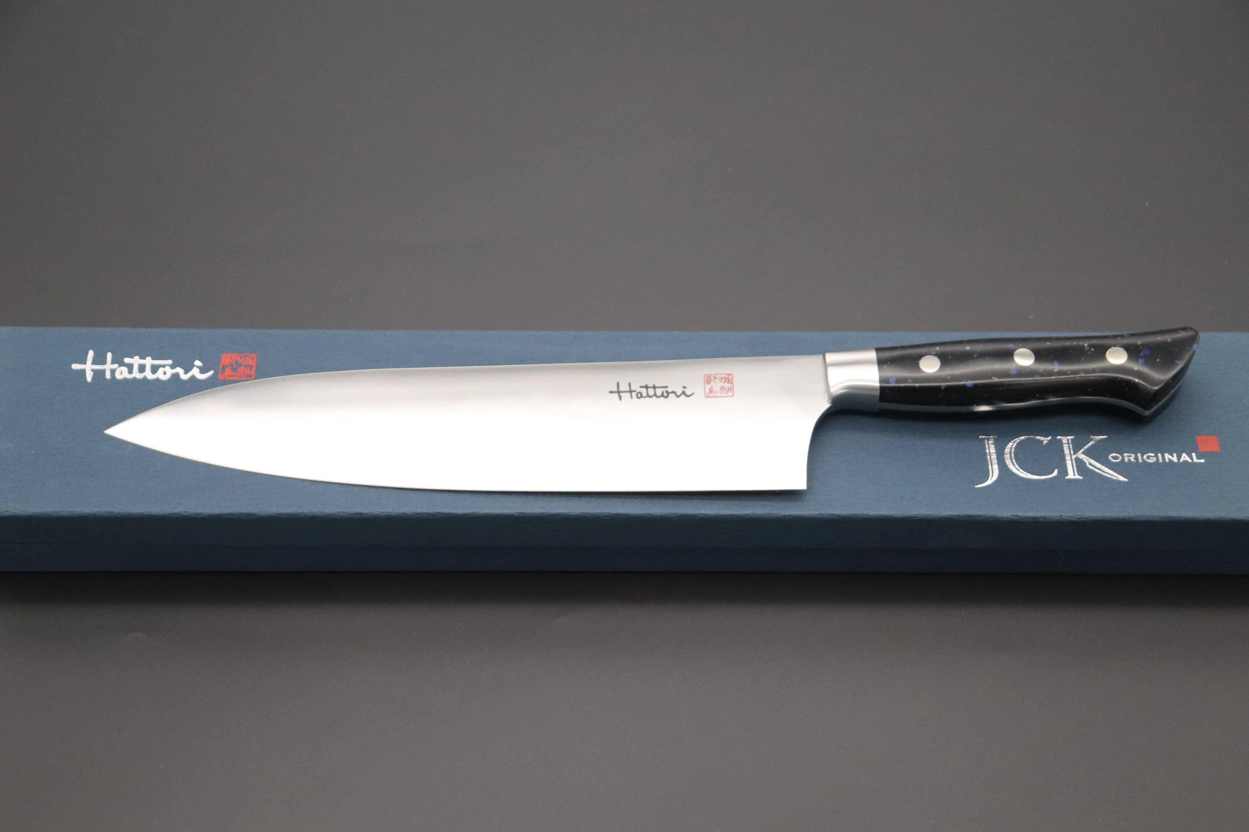Hattori Forums FH Series Limited Edition  Western Deba (165mm and 240mm, "Black Space" Corian® Handle)