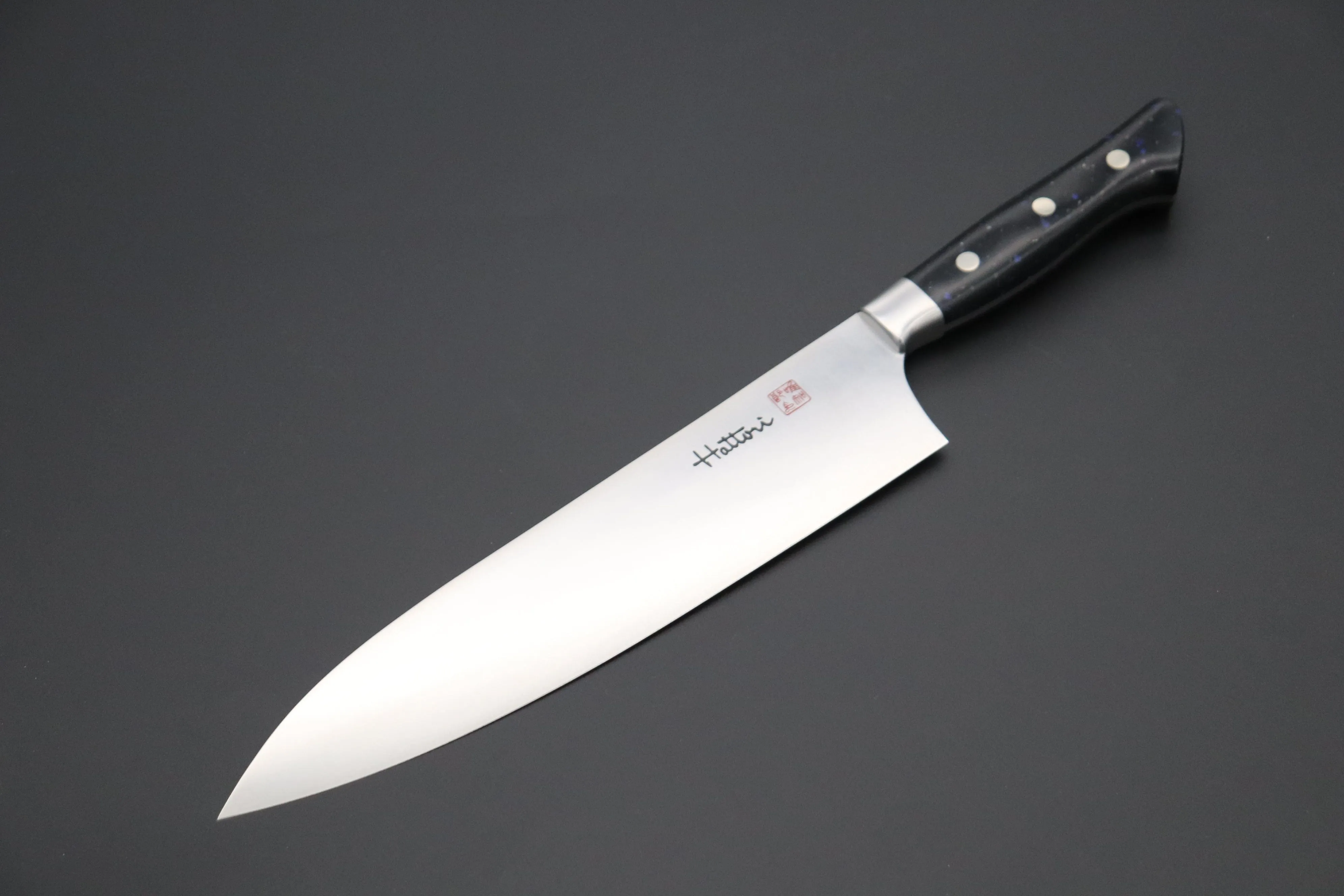 Hattori Forums FH Series Limited Edition  Western Deba (165mm and 240mm, "Black Space" Corian® Handle)