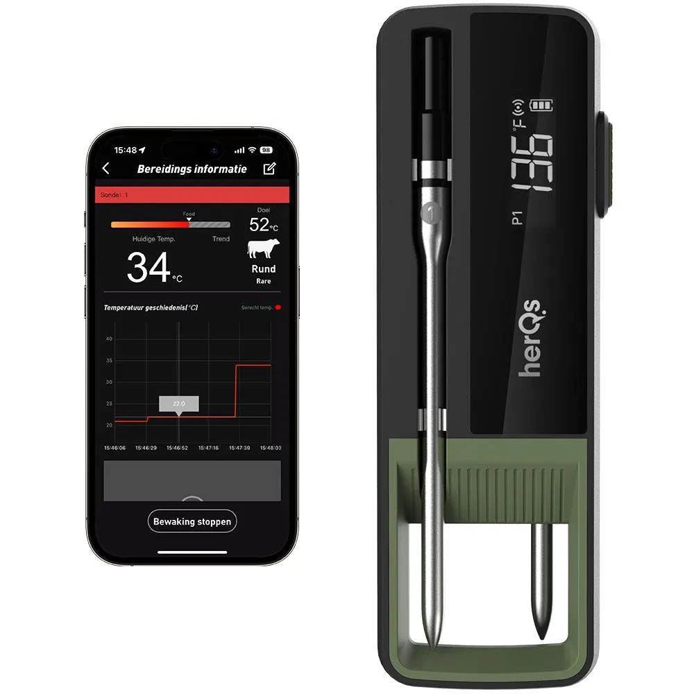 HerQs Double Max - Wireless Meat Thermometer