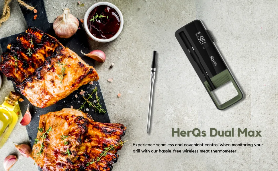 HerQs Double Max - Wireless Meat Thermometer