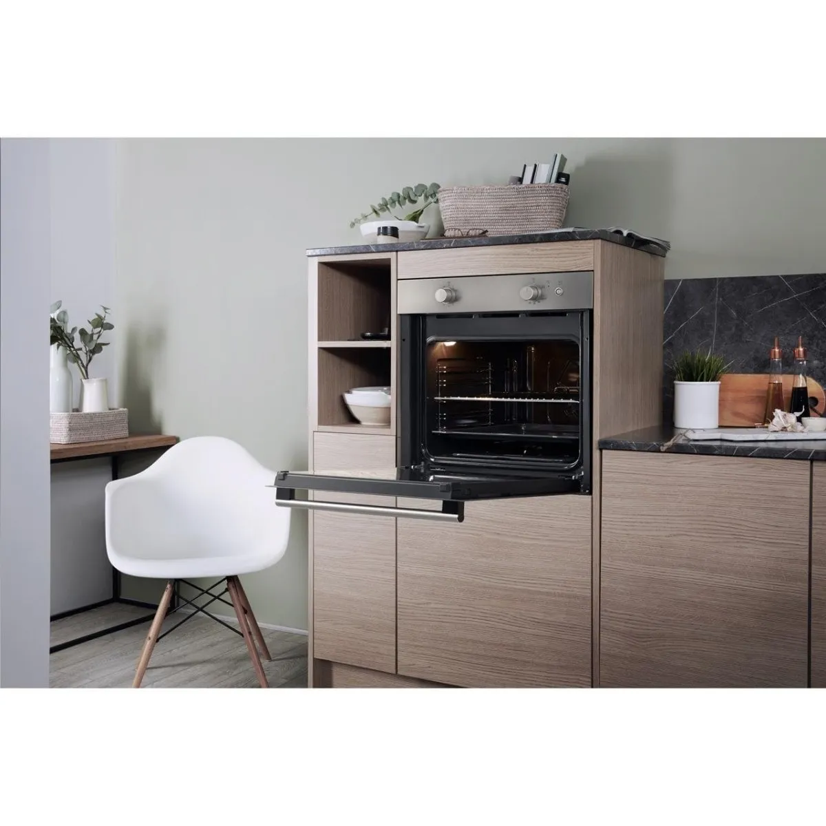 Hotpoint GA2124IX Single Gas Oven - Stainless Steel