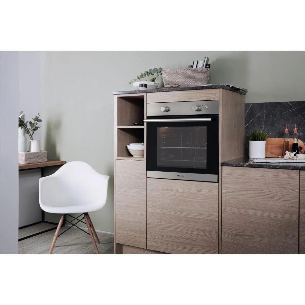 Hotpoint GA2124IX Single Gas Oven - Stainless Steel