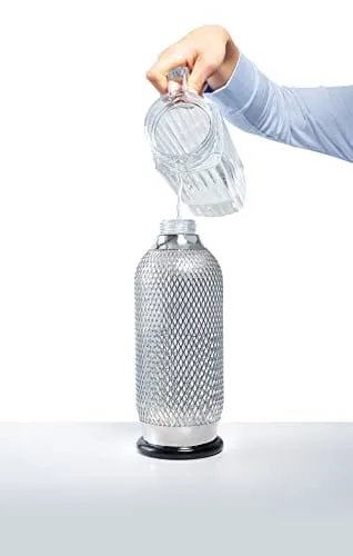 iSi North America Soda Siphon Classic Mesh Sodamaker for Making Carbonating Beverages, 1 Quart, Stainless Steel