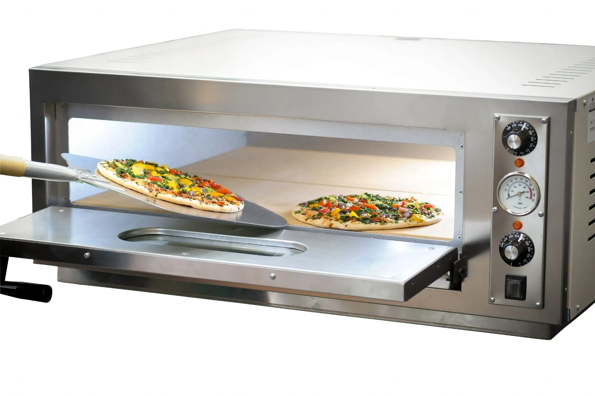 Italforni EK4 Single Deck Electric Refractory Brick Pizza Oven