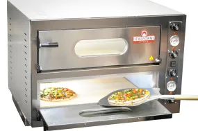 Italforni EK44 Twin Deck Refractory Brick Based Electric Pizza Oven