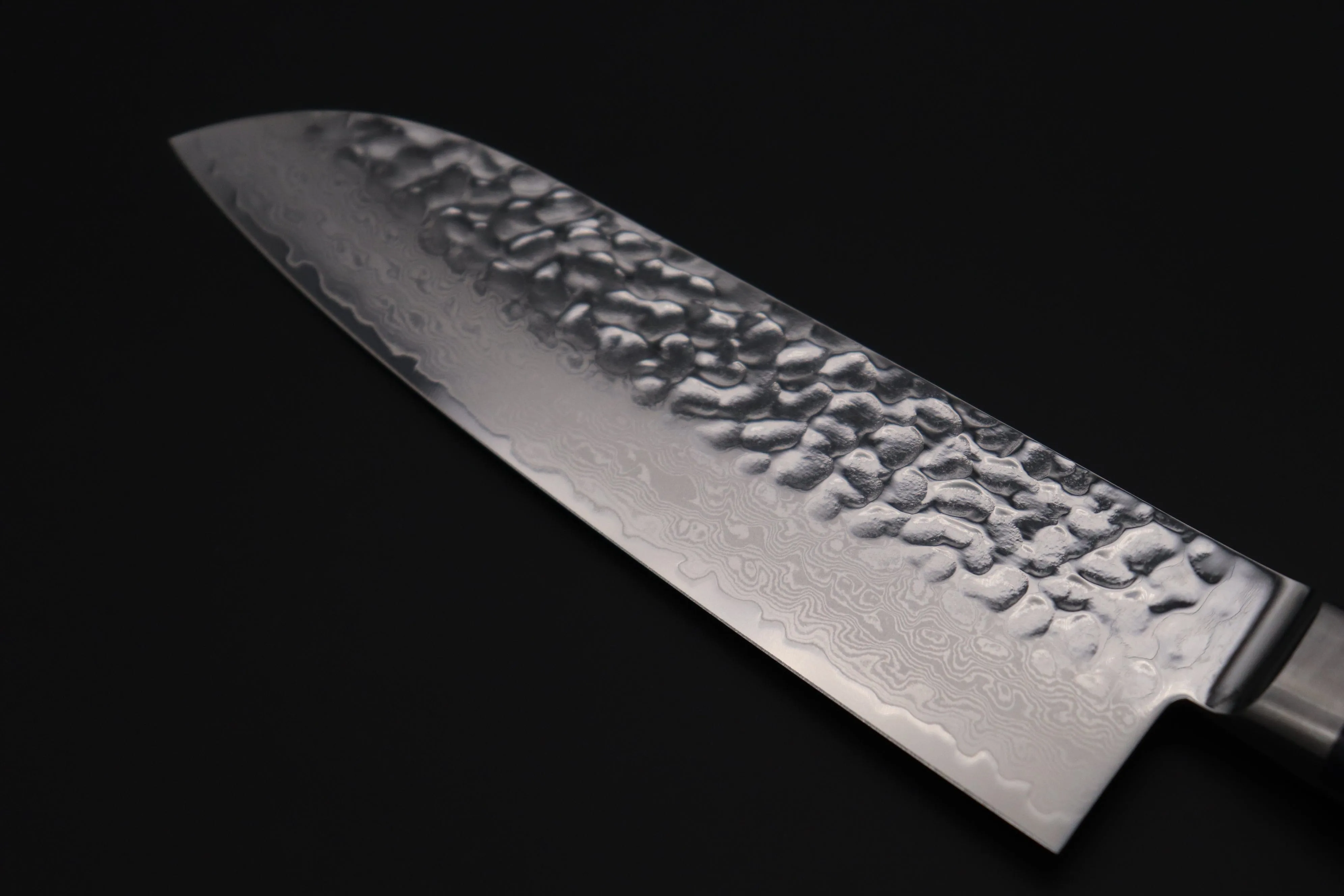 JCK Natures ”Gekko Blue” Santoku 170mm (6.6 inch, Royal Blue-Purple Pakka Wood Handle)