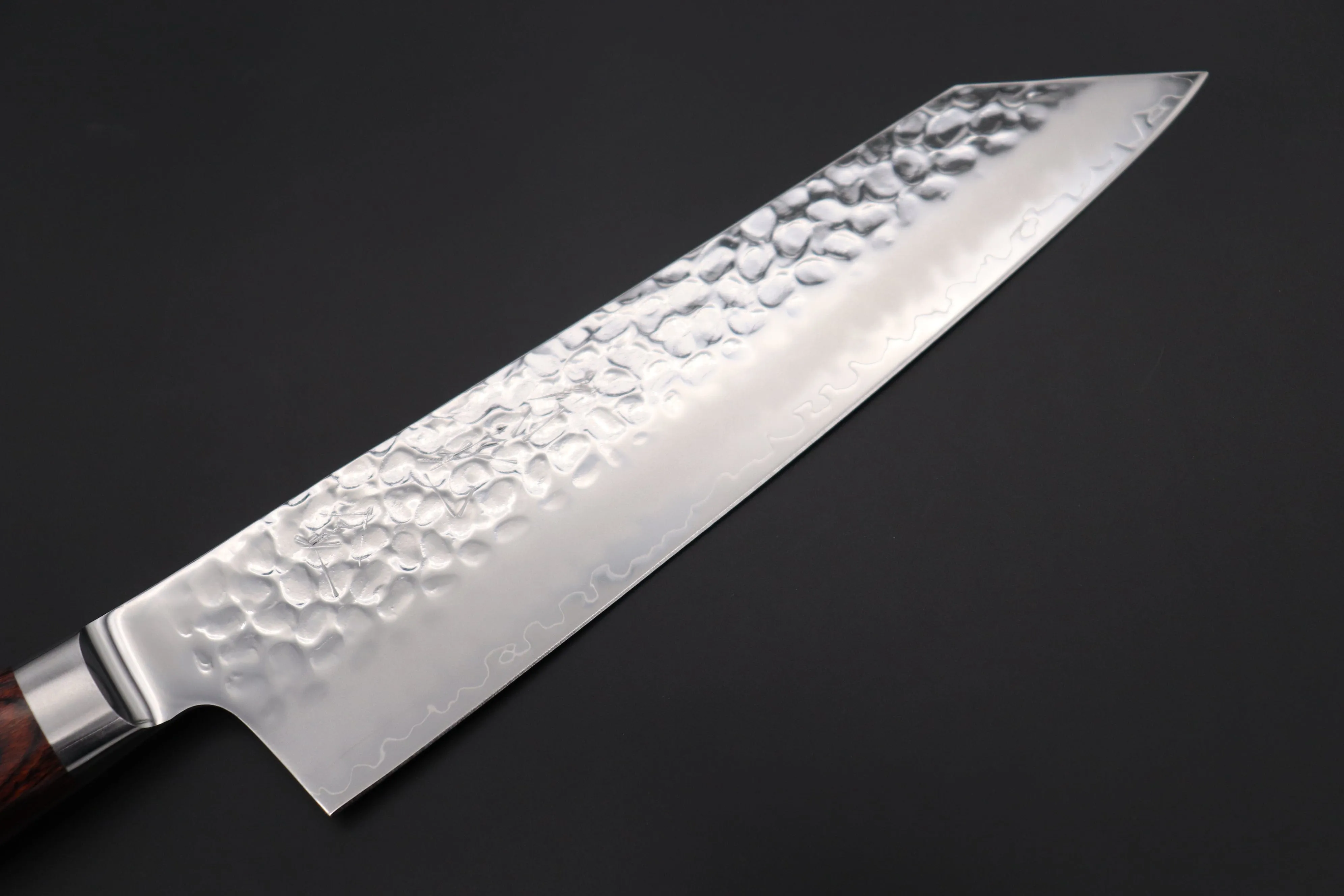 JCK Natures 月光　金 ”Gekko Gold” GEG-2 Kiritsuke 190mm (7.4 inch, Golden-brown Color of the Mahogany Pakka wood Handle)