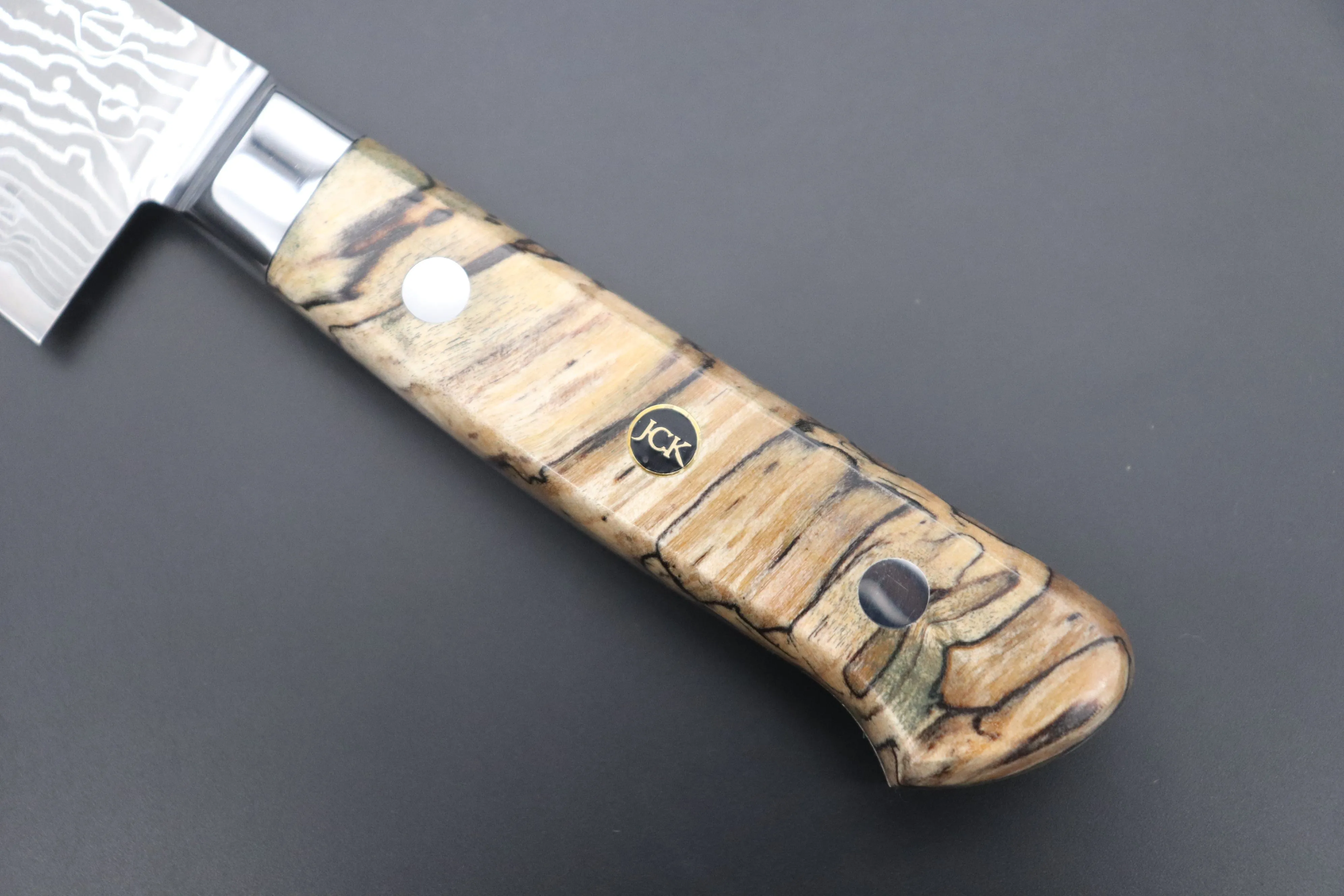 JCK Original Kagayaki NOVEL- Limited Edition Custom R-2 Damascus Series KNLTD-83 Kiritsuke-Gyuto 200mm (7.8 inch, Forged Blade)