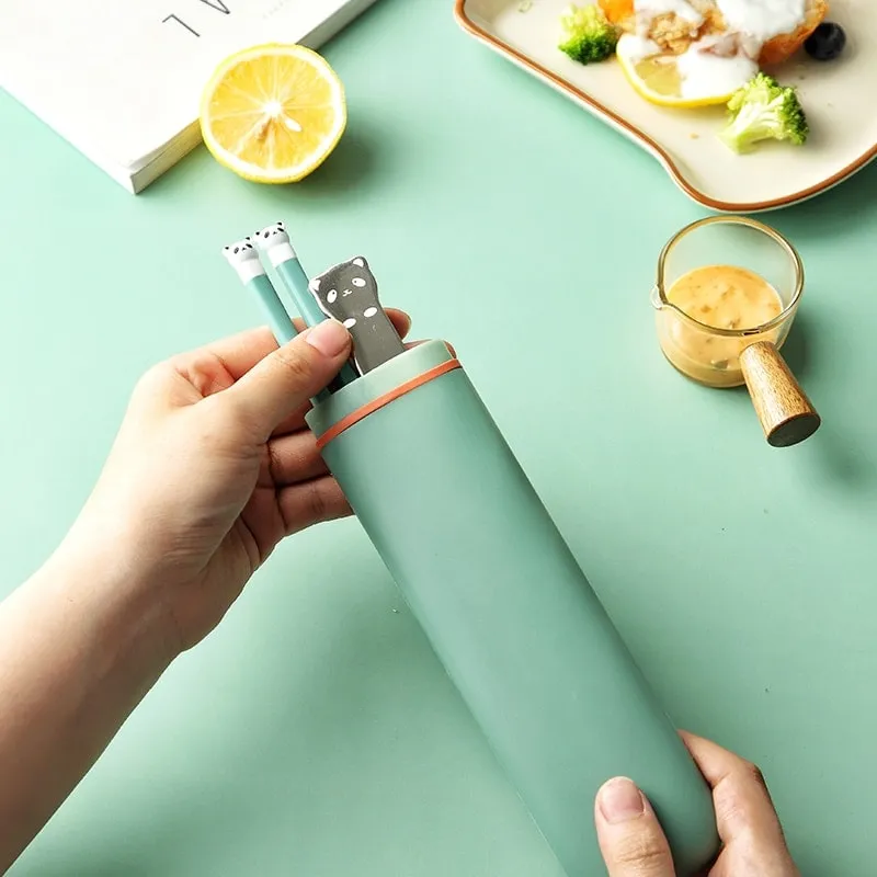 Kawaii Panda Portable Cutlery Set